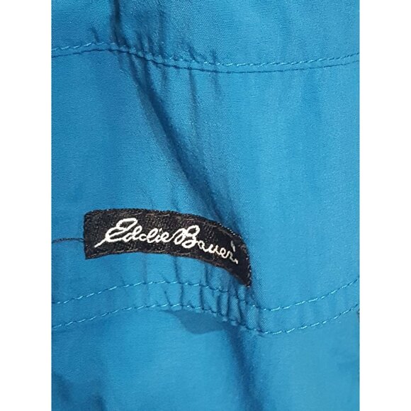 Eddie Bauer Womens Softshell Vented Jacket L Blue Light Weight Pockets Nylon USA - Picture 10 of 10